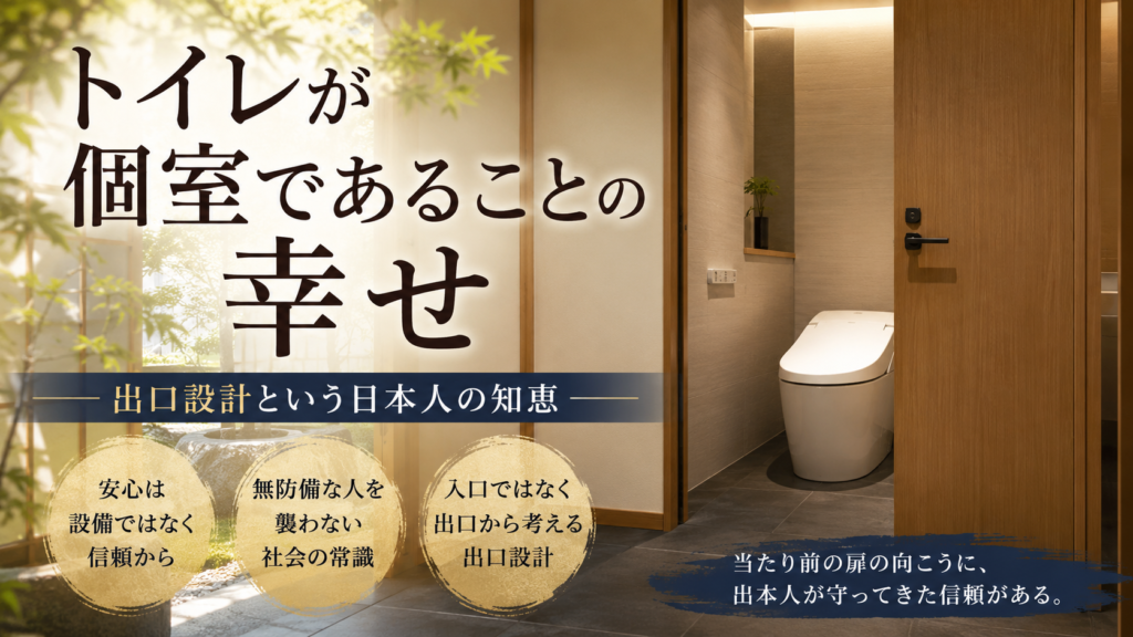 トイレが個室であることの幸せ