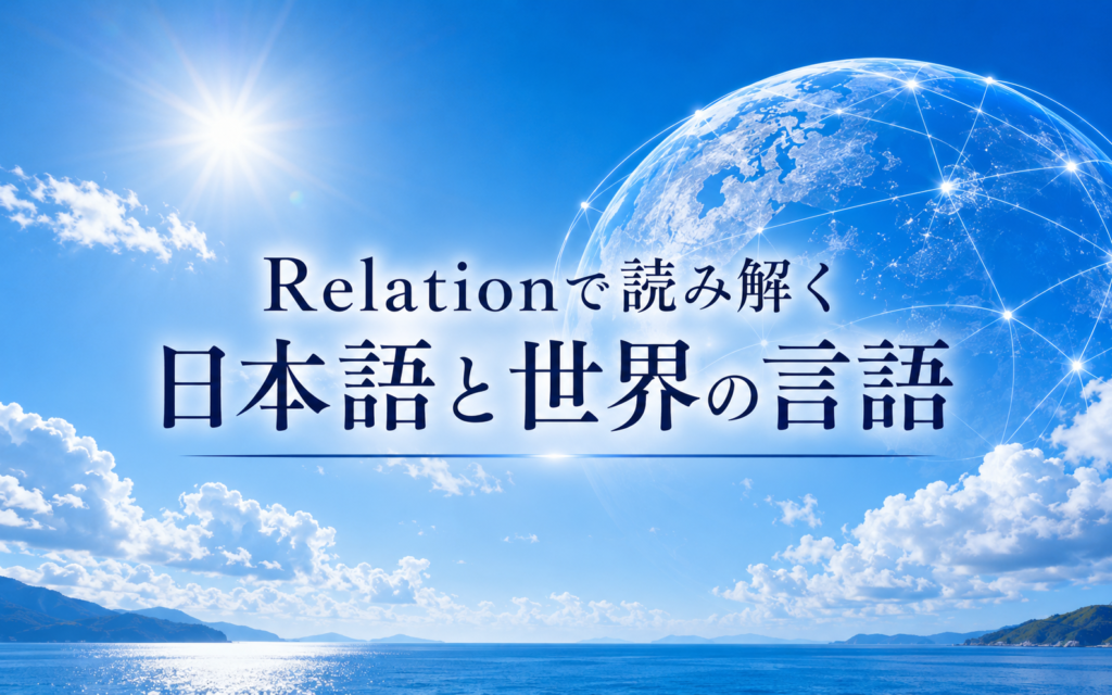 Relationから読み解く日本語と世界の言語