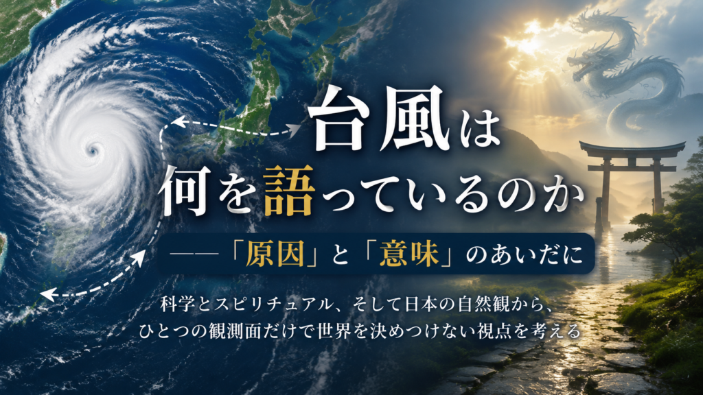 台風は何を語っているのか